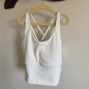 NVGTN White Matrix Bra Top